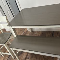 4 Chair, 1 Stool - Dining Set 