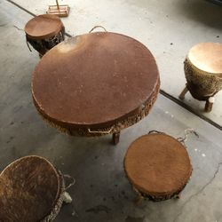 Real 100% African Drum set Handmade from CowSkin