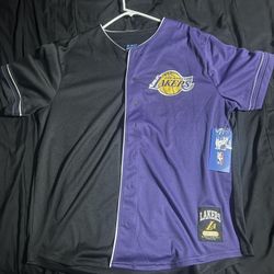 Purple and black Lakers jersey