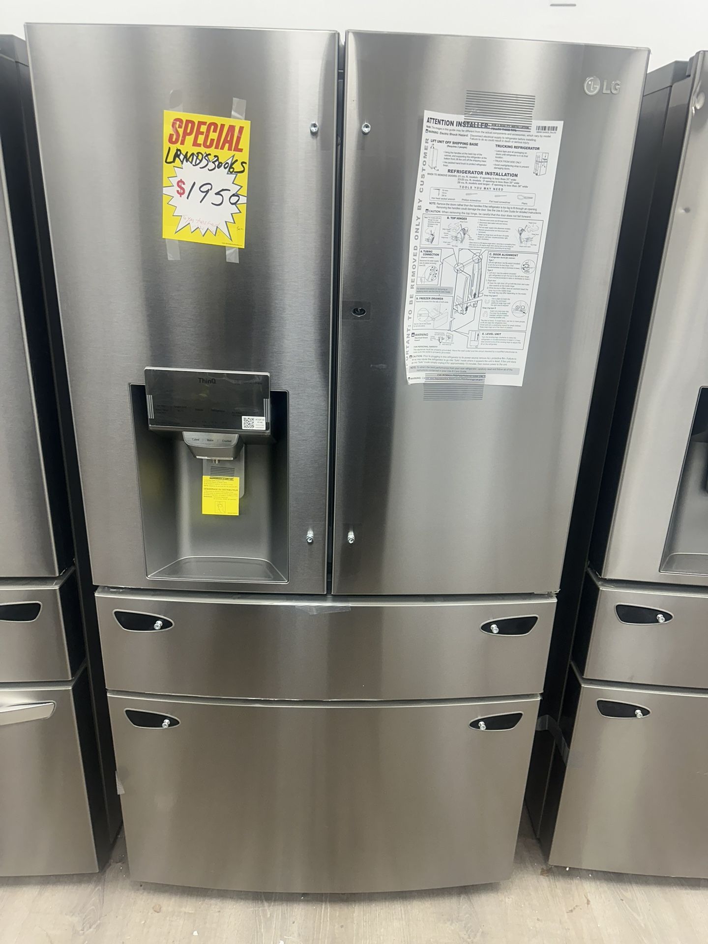 LG French Door Refrigerator $1895