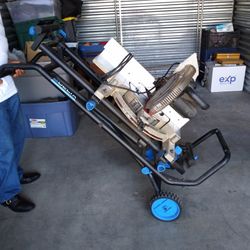 Miter Saw With Steel Foldable Stand 