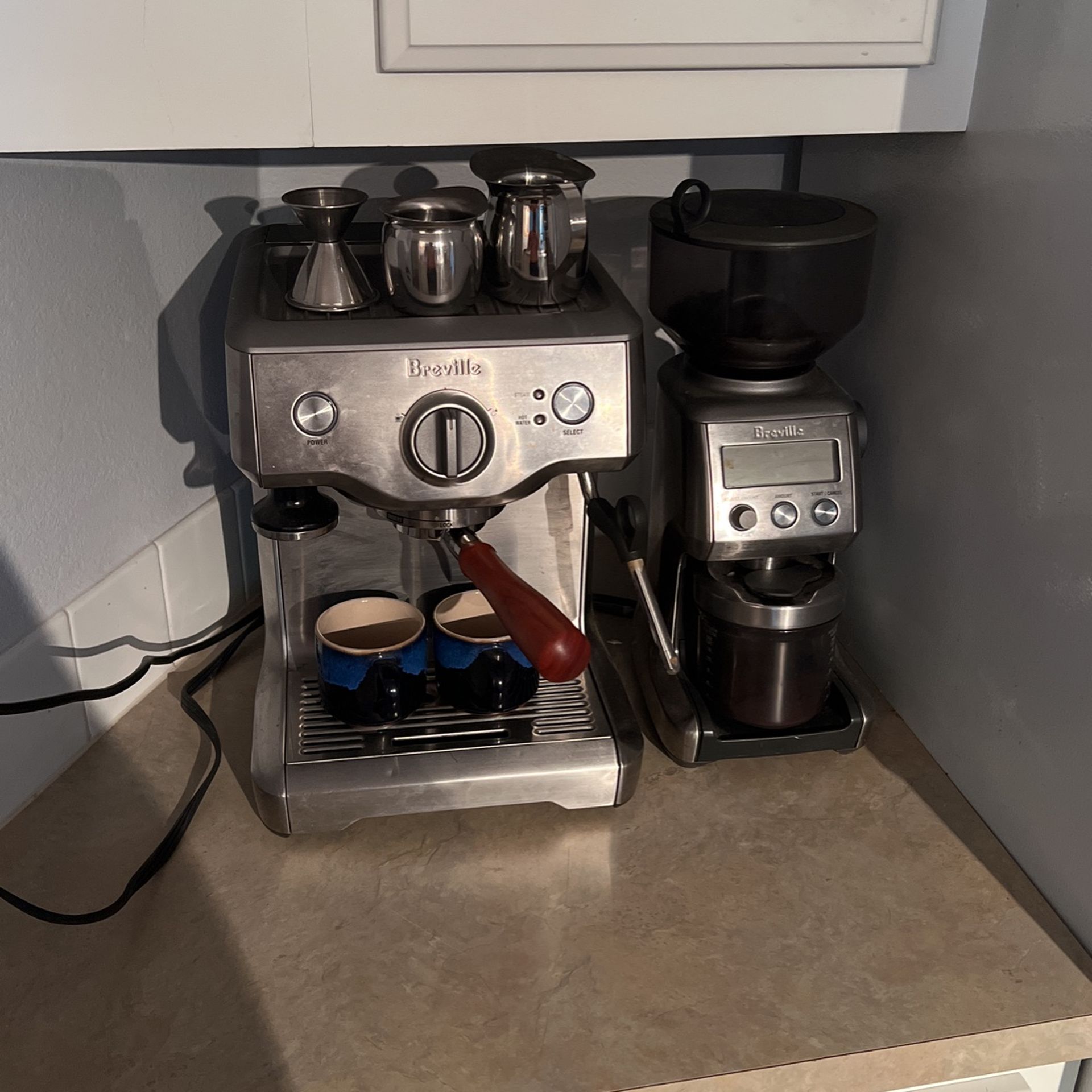 Espresso Maker And Coffee Bean Grinder 