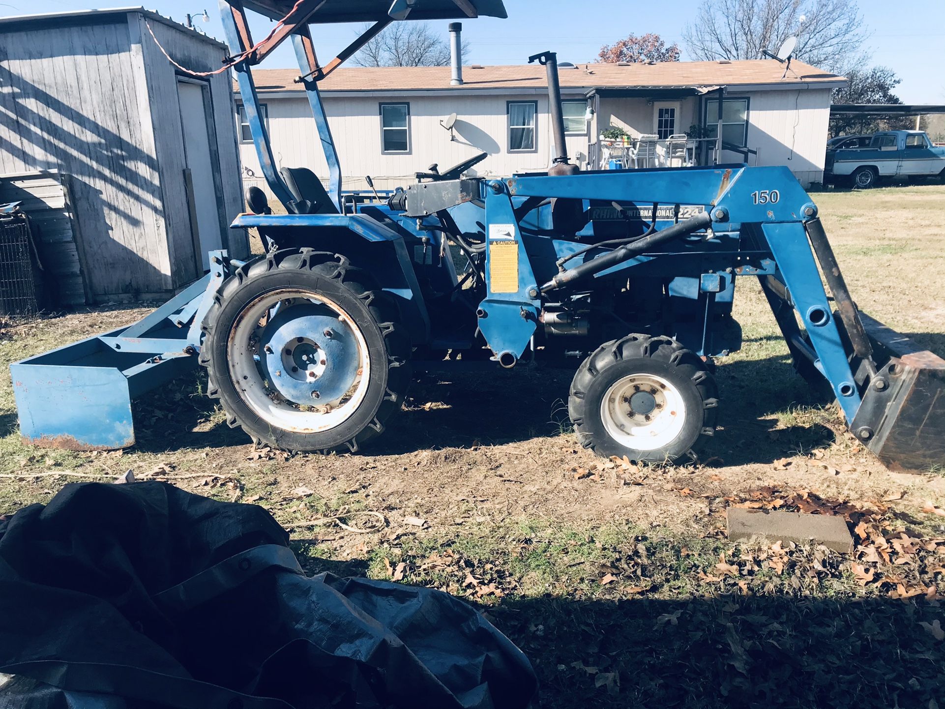 Rhino International Tractor 224 Blue 225 Horse Power