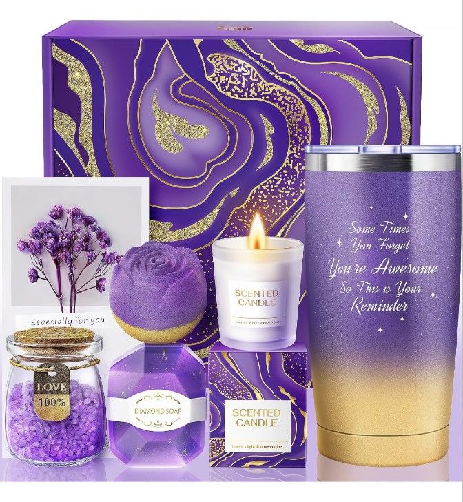 Gifts for Women - Birthday Gifts for Women, Mom, Happy Birthday Gift Basket Set, Self Care Get Well Gifts for Women Who Have Everything, Gifts for Her
