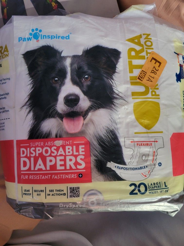 Doggy Diapers *Size L* 20 diapers* $10*