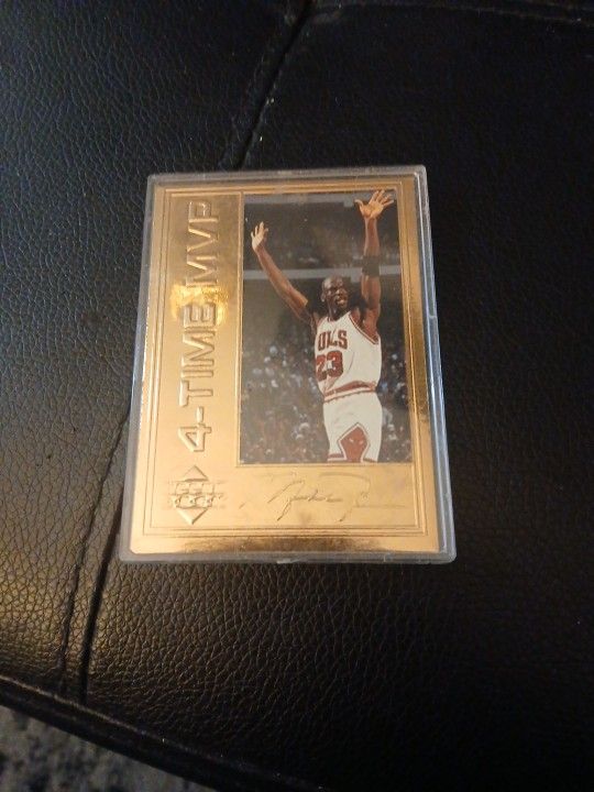 '96 Michael Jordan 22kt Gold Upper Deck