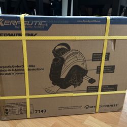 Brand New Exerpeutic Under Desk Exercise Bike - Bluetooth Enabled