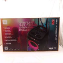 NEW - JBL PARTYBOX STAGE 320, PORTABLE PARTY SPEAKER WITH WHEELS