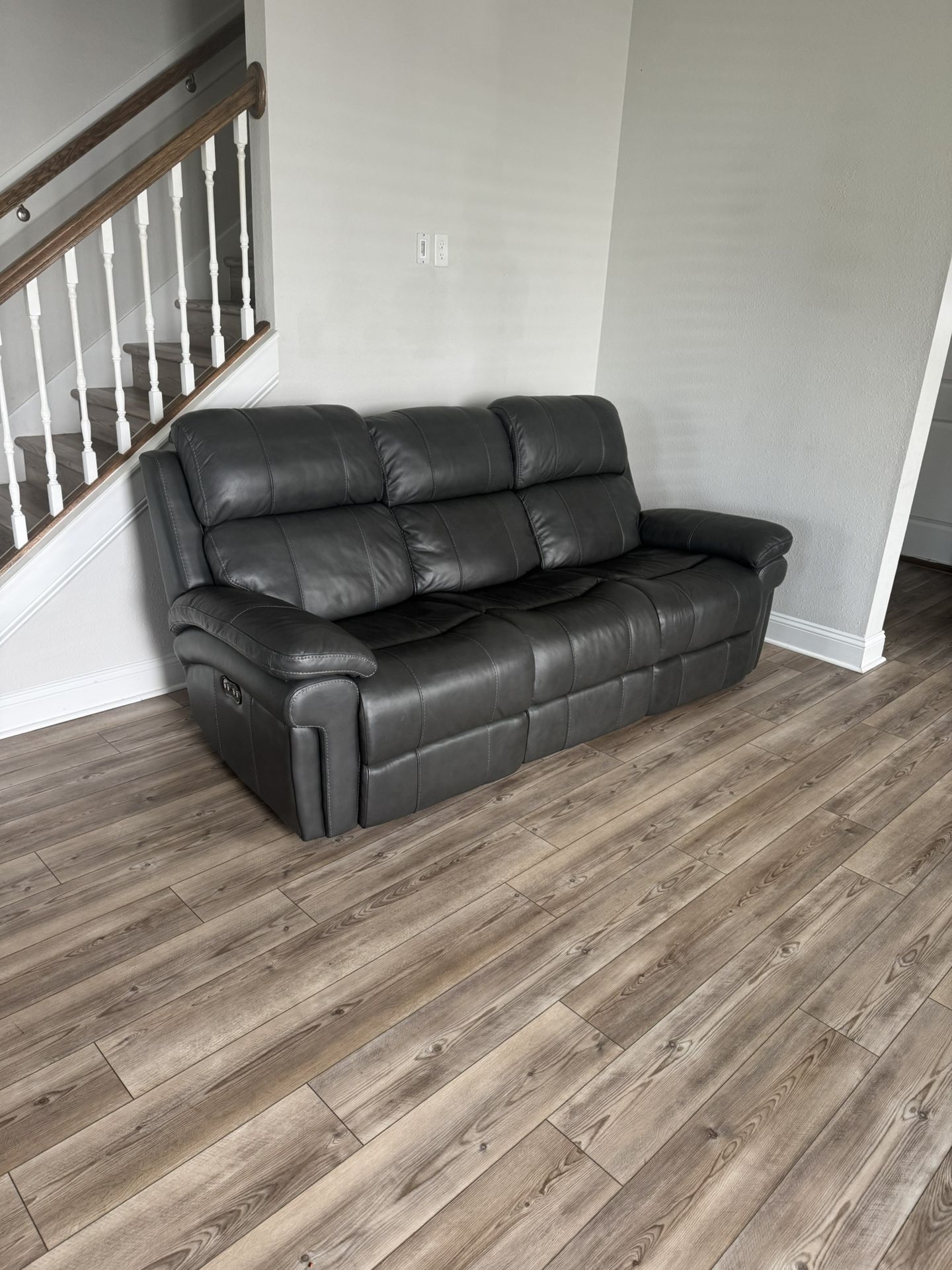Mindanao Dual Power Leather Reclining Sofa