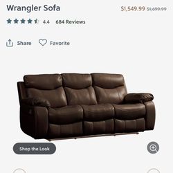 3 Recliner Chairs , One Recliner Coach 