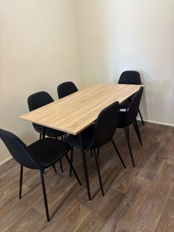 Dining table and chairs
