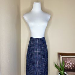 karl lagerfeld Paris NWT Tweed Boucle Pencil Skirt Size 4