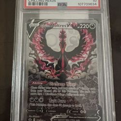 PSA 10 GEM MINT Galarian Moltres V #177 Pokemon Chilling Reign 2021