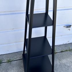 Tower Self Black  Wooden 