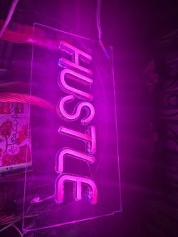 Neon HUSTLE light