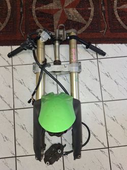 04 05 ZX-10 ZX-10R Front Forks Triple Trees Clip-Ons Fender Calipers Suspension