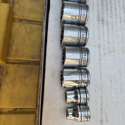 3/8" Drive 6-Point SAE Flank Drive® Shallow Socket Set: