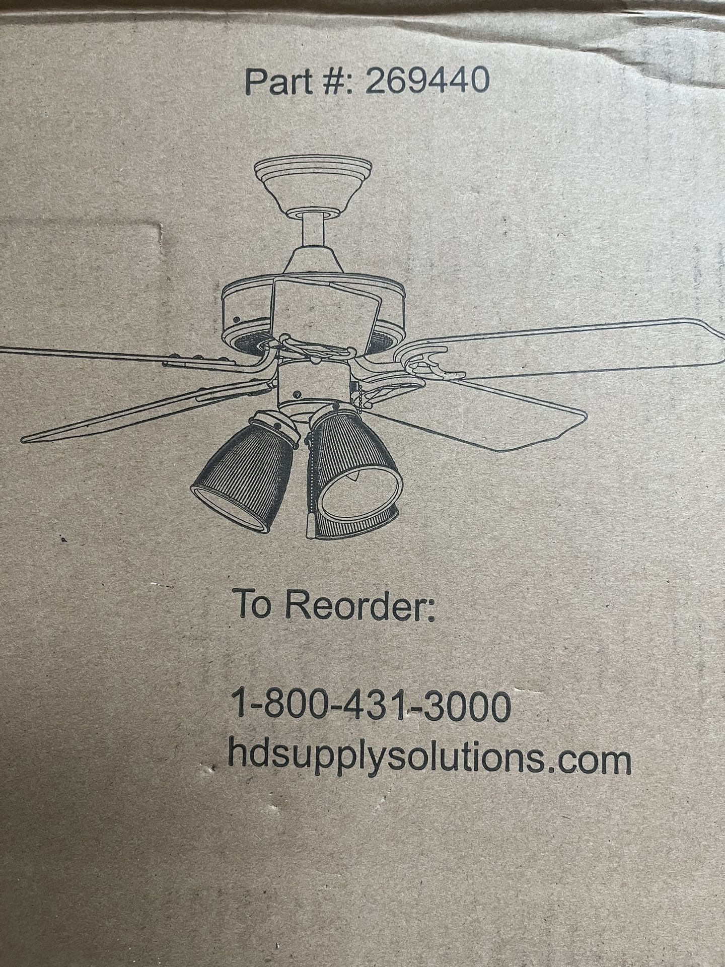 Four $65. Eh. Led Ceiling Fans, Brand New, Still In The Box