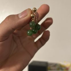 14k Jade Earrings