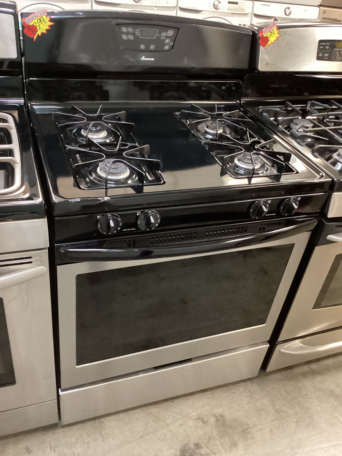 Amana Gas Stove 4 Burners 