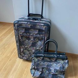 Atlantic 2 piece luggage set and bag set