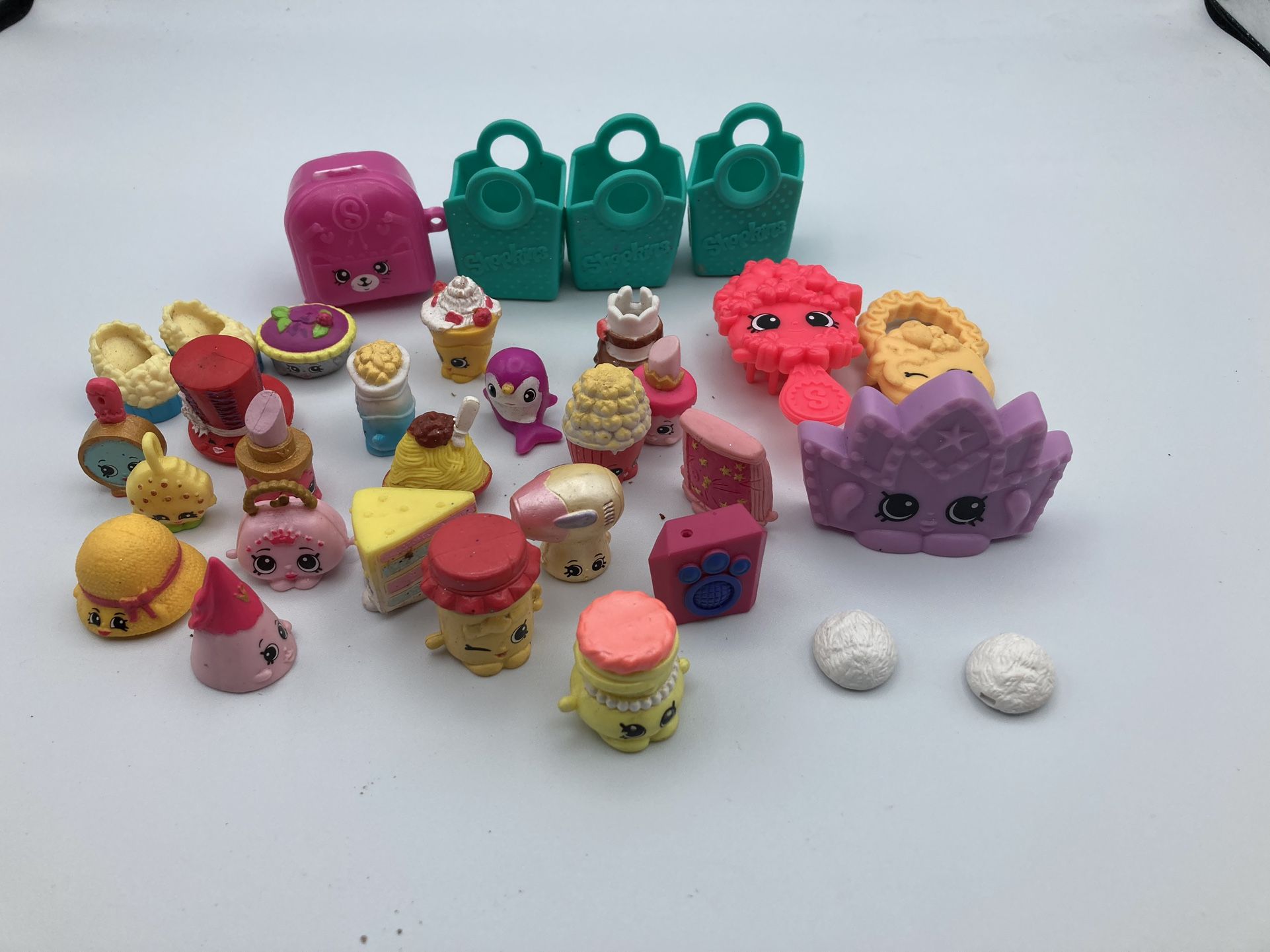 Shopkins Figures Lot Of Approx 30 Items Used