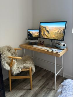 IKEA LILLÅSEN Bamboo Desk (Like New Condition)