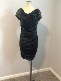 black stretchy dress