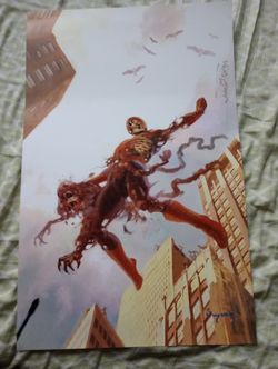 Marvel Zombie Amazing Spiderman Art Signed By ARTHUR SUYDAM