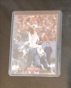 Roger Staubach card in a hard protective case. $5