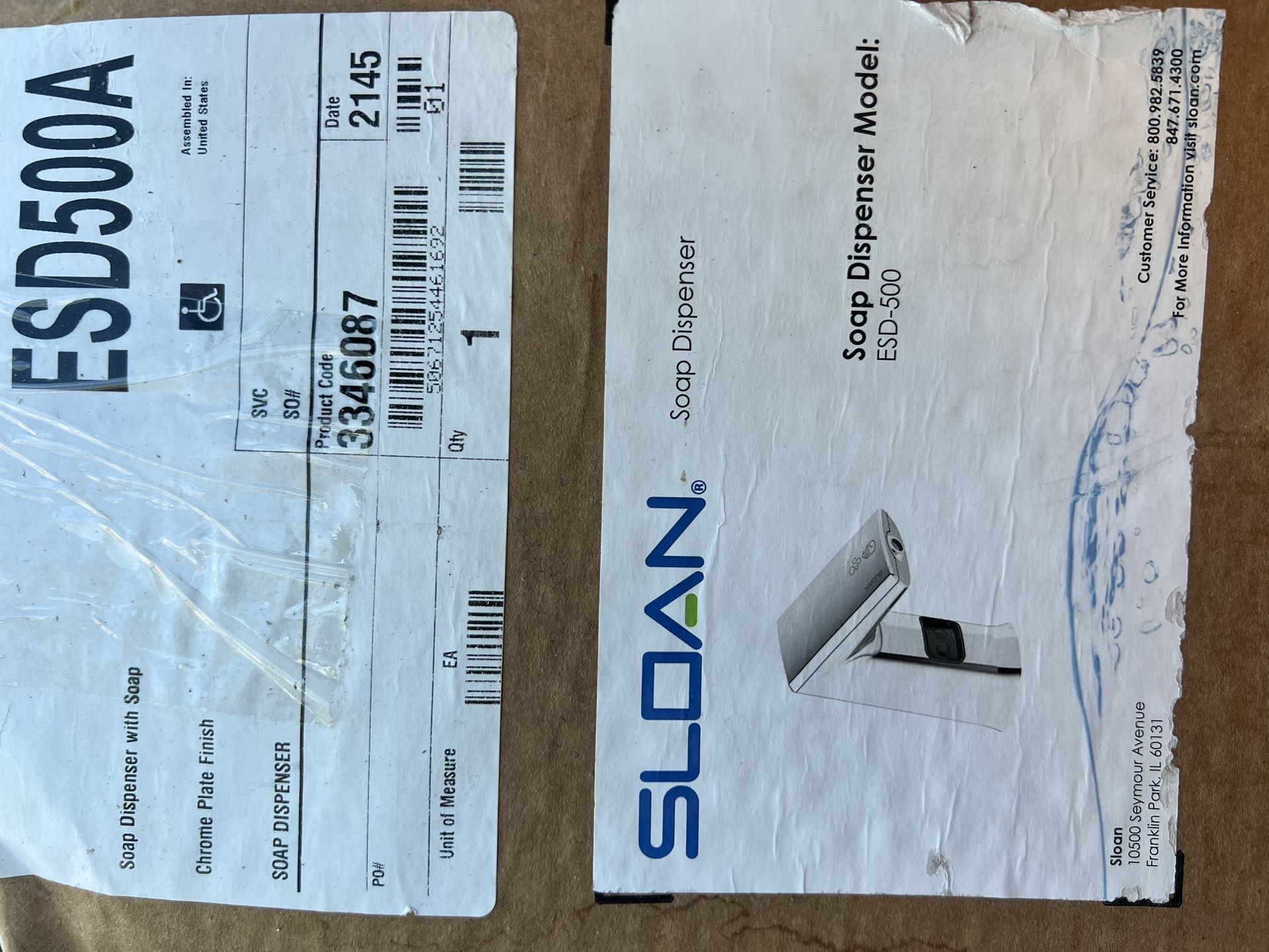 SLOAN ESD -500 Automatic Soap Dispenser