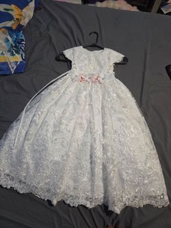 Baptism dress size 3 all white