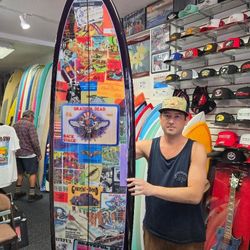 Collectors Item - Grateful Dead, Backstage Pass Surfboard