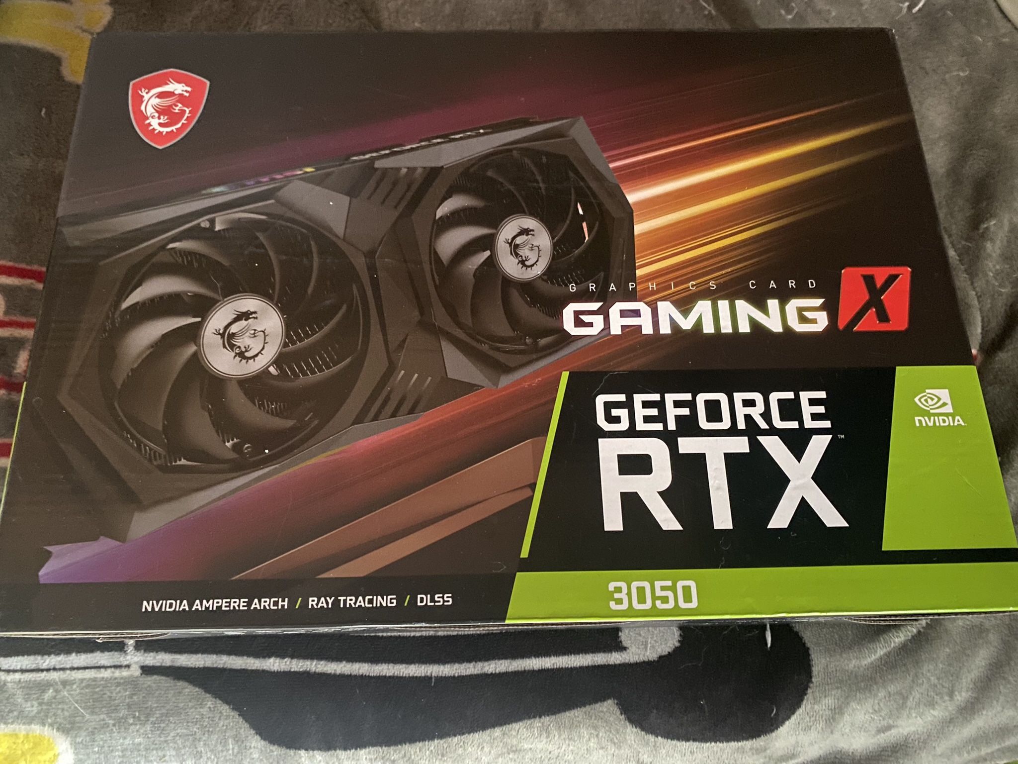 MSI GeForce RTC 3050 Gaming X 8g graphics card