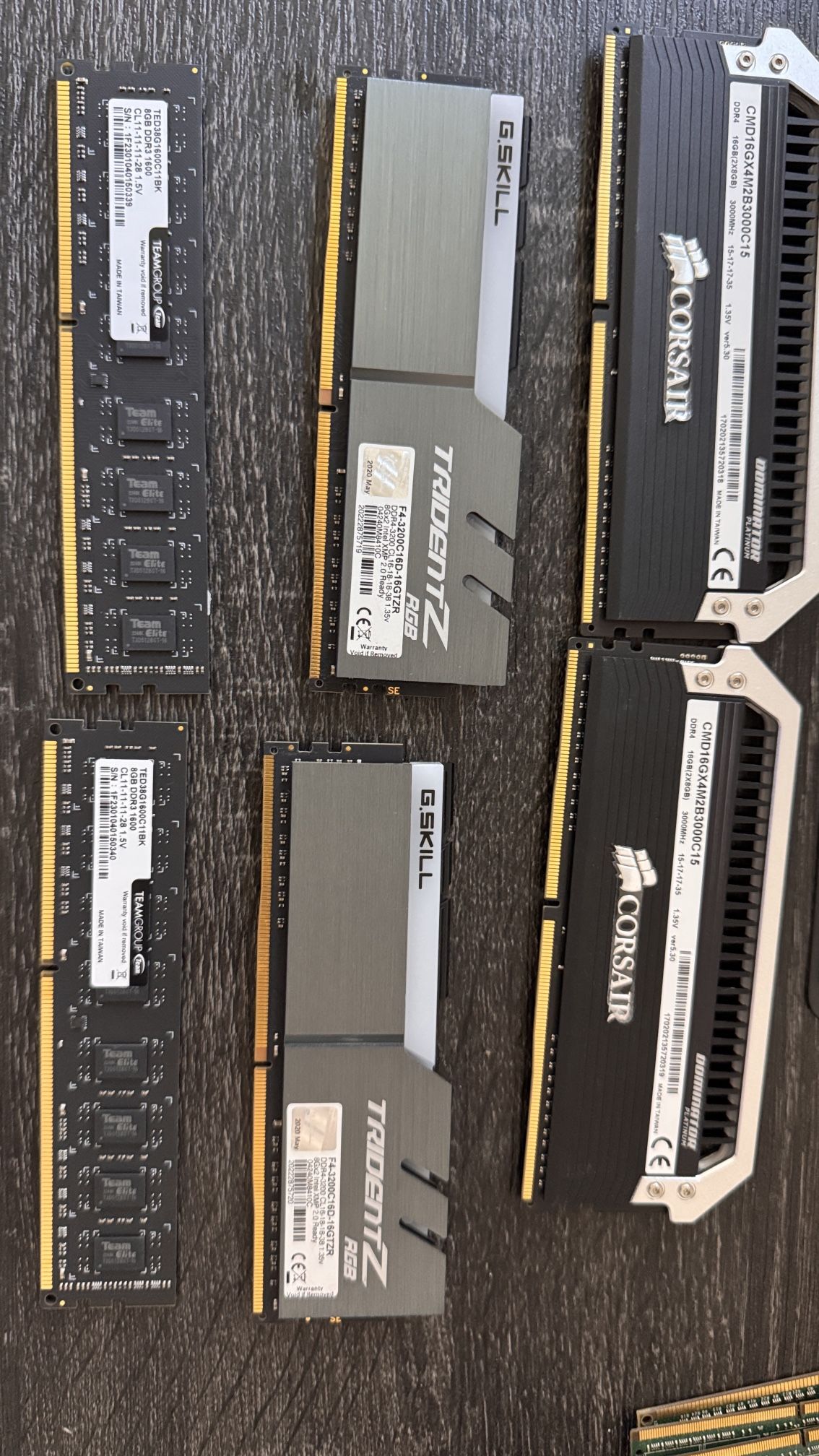 RAM DDR3 DDR4 Desktop $ Laptop