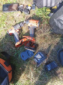 RIDGID Cordless Drill and Impact Driver Set