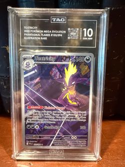 2025 Pokemon Phantasmal Flames 103/094 Toxtricity Illustration Rare TAG 9