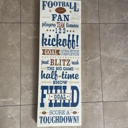 Football Sign For Man Cave Garage Etc