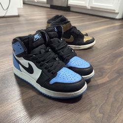 2 Pair Of Jordan 1s  Both Size 6,5y