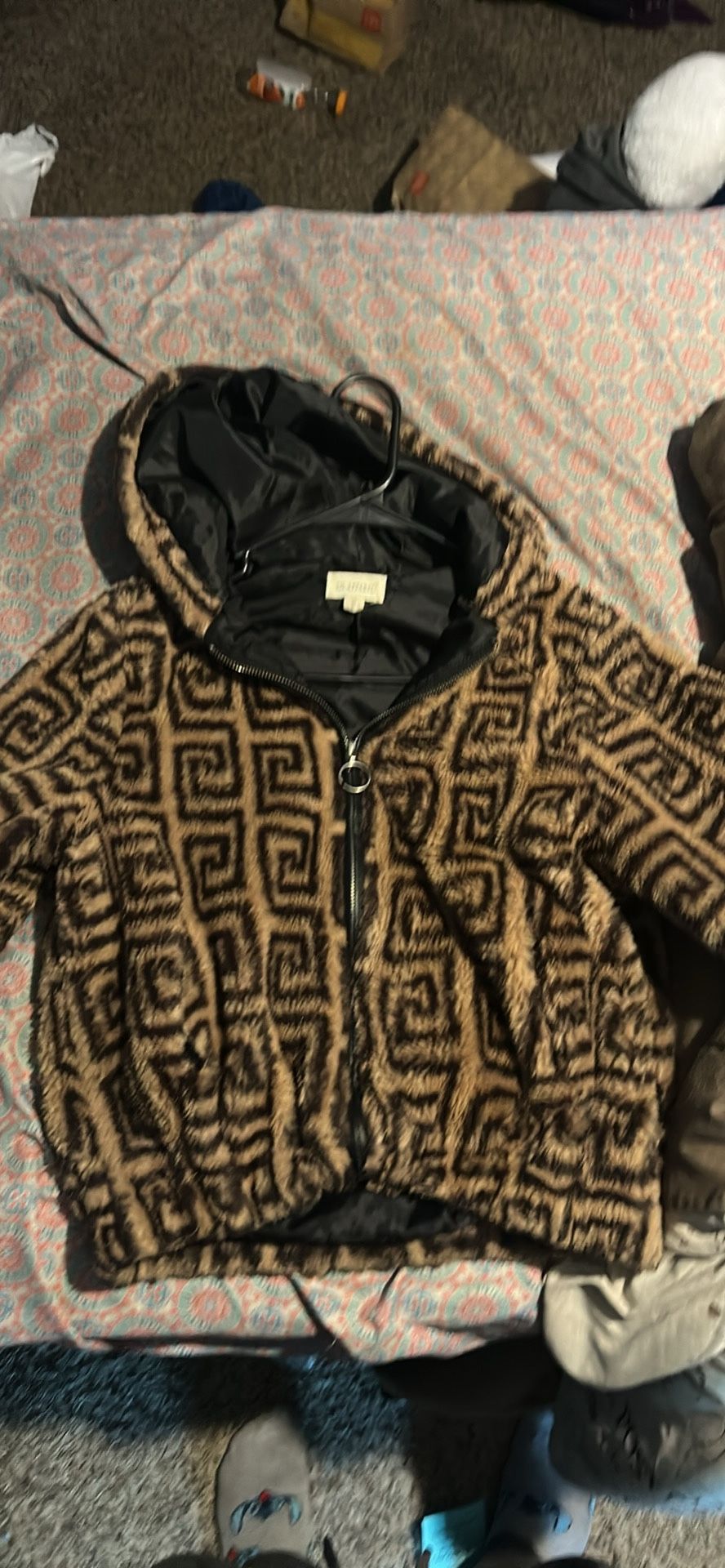 Cropped Fur Jacket Size S