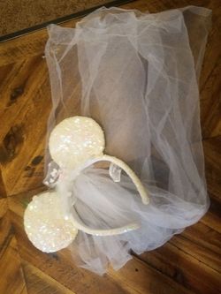 Micky ears w veil