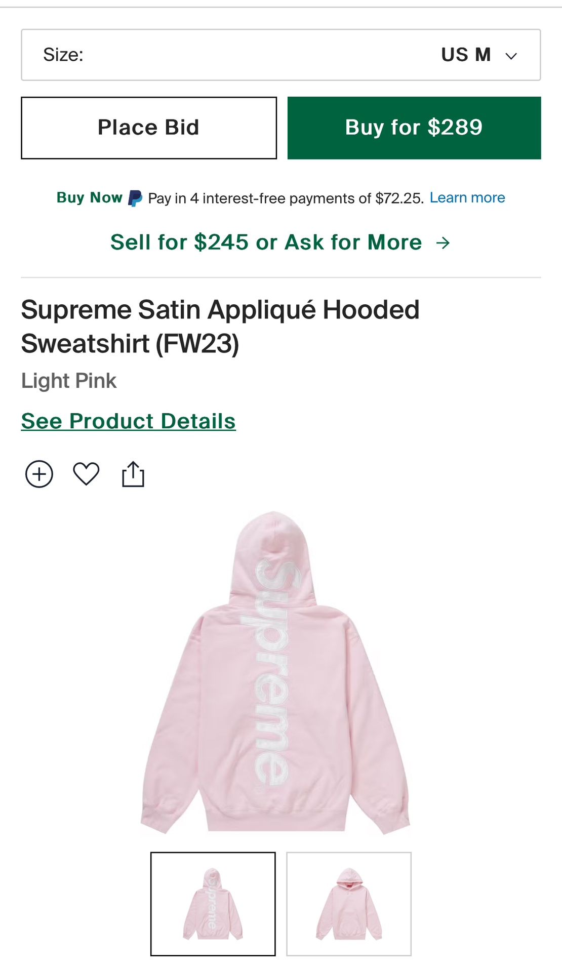 Supreme Satin Hoodie 2023