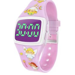 Toddler Potty Training Watch – Magnetic Charging, 5 Timing Modes, Ultra-Long Standby, Cute Angel Pattern, Music & Flash Reminders, Silicone Strap, Lar