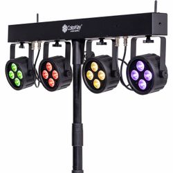 ColorKey CKU-3062 PartyBar Mobile 100 EL Four 4x10W RGBW LED Battery-Powered