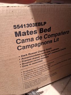 Ameriwood ind. Cherry wood Mates Bed