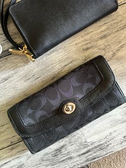 Coach Black Signature Wallet