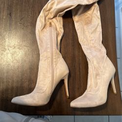 Thigh high Faux Suede Boots