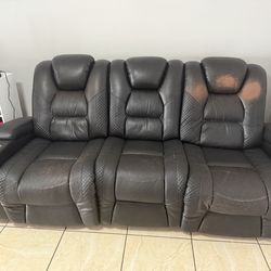 Leather couch