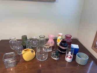 Assortment of vases