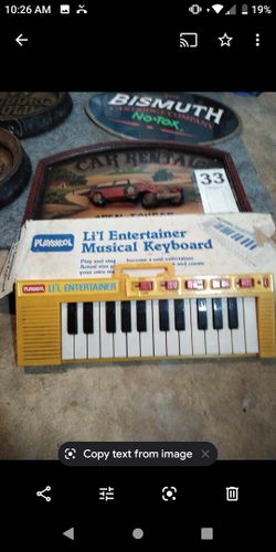 Vintage playskool musical keyboard